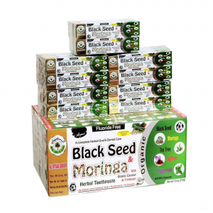 4 Pack Black Seed And Moringa Toothpaste Organic Fluoride Free
